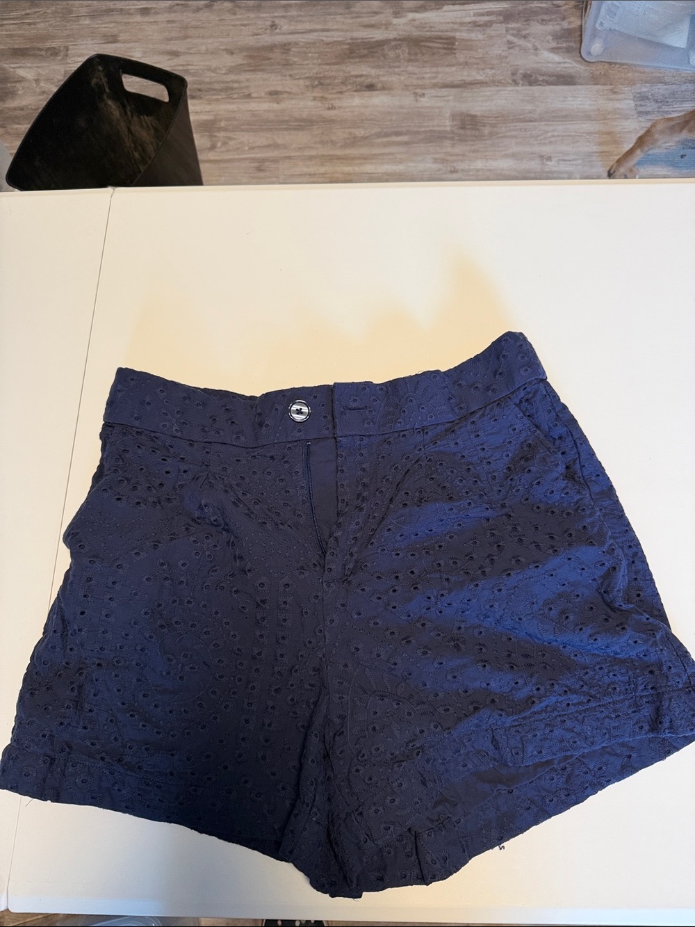 torrid Navy Eyelet High-Waist Shorts